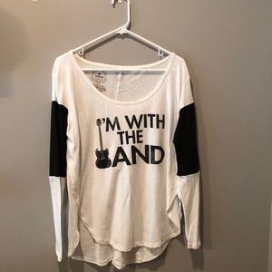 ‘I’m with the Band’ long sleeve shirt